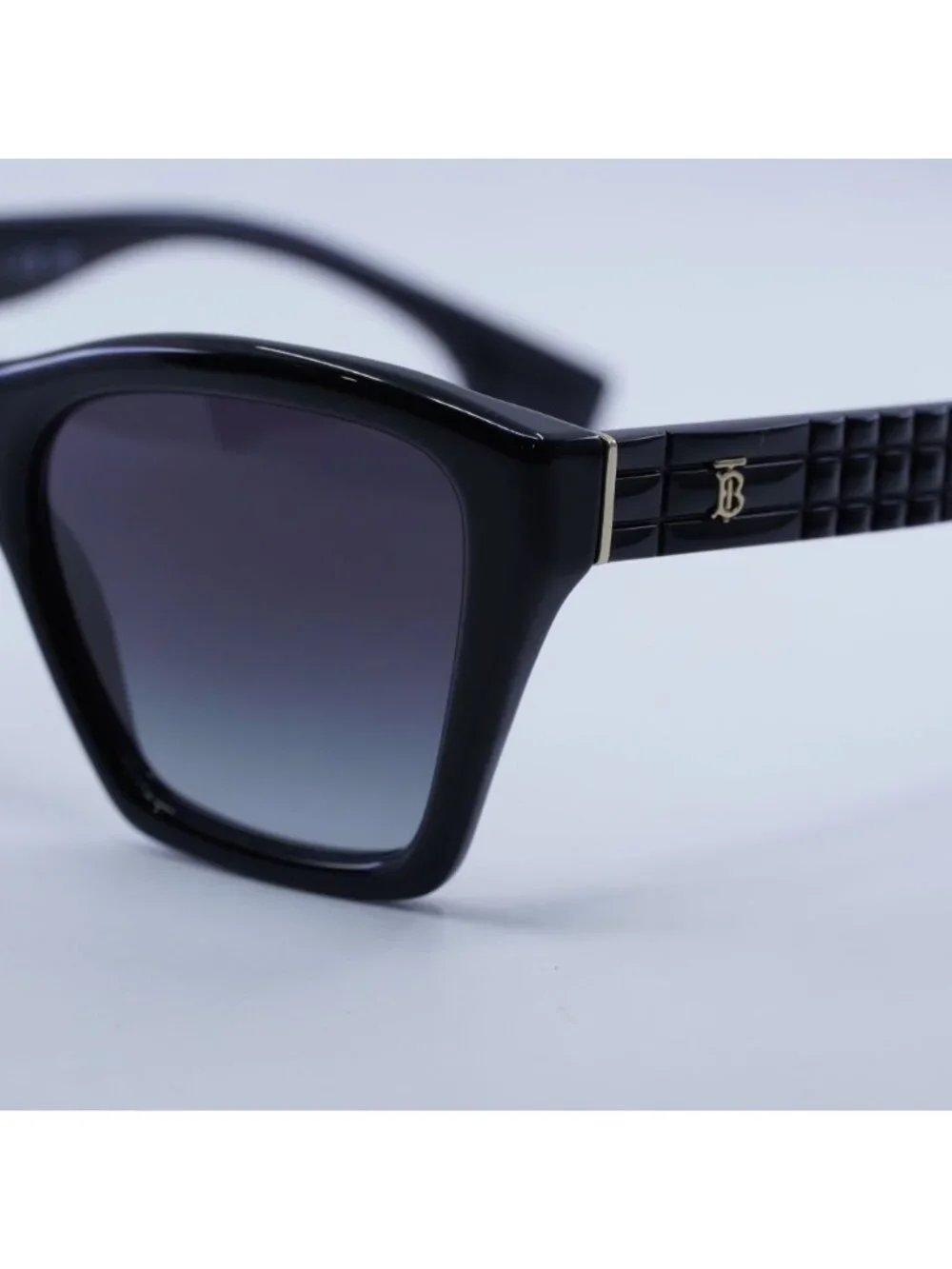 Burberry BE4391 30018G Square Sunglasses Black Frame, Grey Gradient Lenses